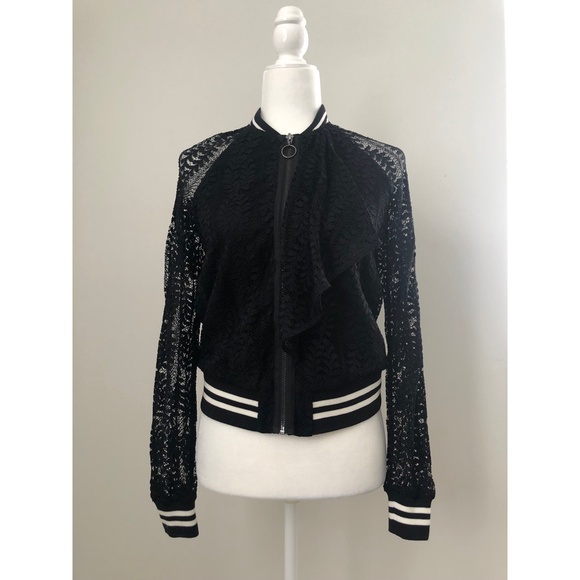 Rachel Roy Lace Ruffle Jacket - Picture 3 of 11